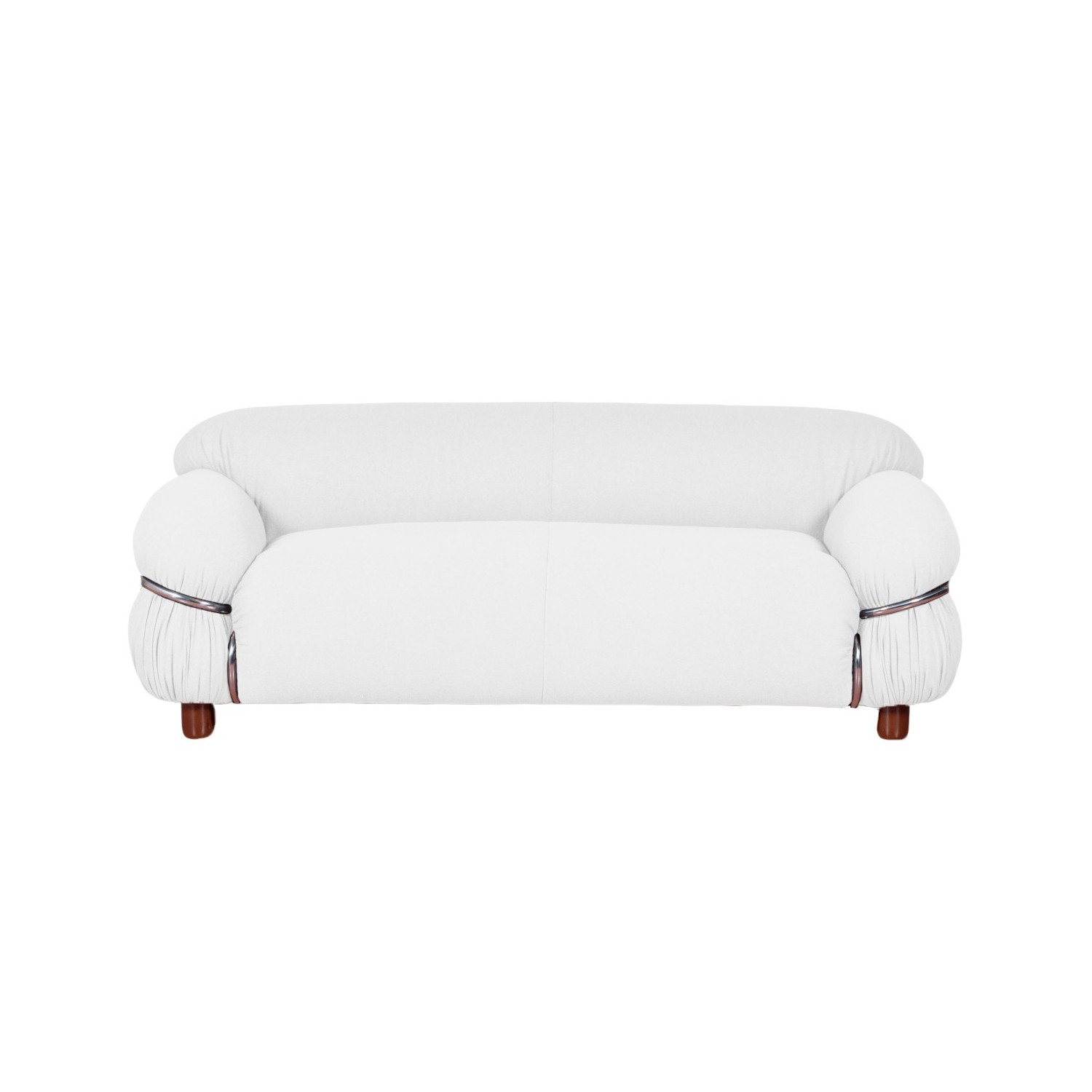 OLYMPIA 2-SEAT SOFA UPHOLSTERED IN SHERPA FABRIC
