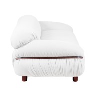 OLYMPIA 3-SEAT SOFA UPHOLSTERED IN SHERPA FABRIC