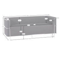 3-paikkainen design-sohva verhoiltu ekotekoisella nahalla Torino Nest Dream - 36