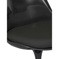 Lotus Chair All Black met katoenen kussen FURNMOD - 9