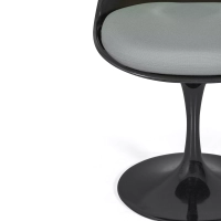 Cadeira Lotus Chair All Black com almofada de algodão FURNMOD - 19