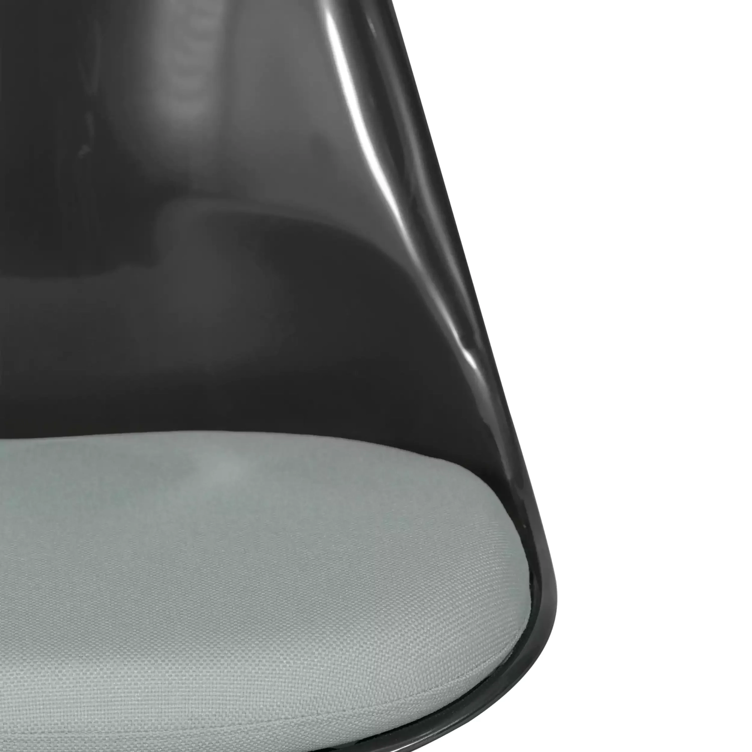 Lotus Chair All Black with cotton cushion FURNMOD - 21