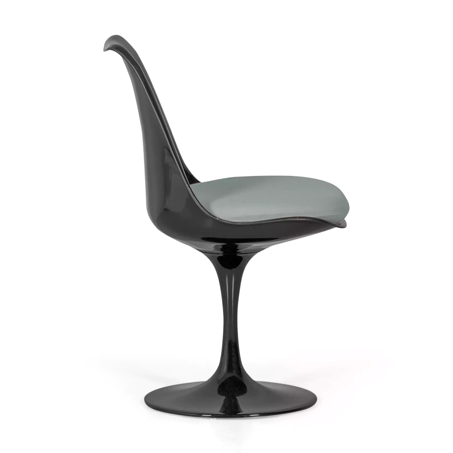 Stuhl Lotus Chair All Black mit Baumwollkissen FURNMOD - 20