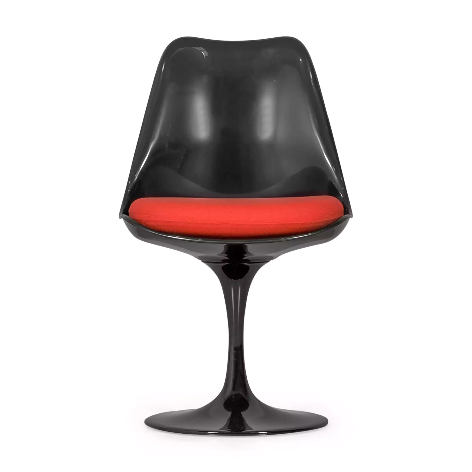 Lotus Chair All Black met katoenen kussen FURNMOD - 3