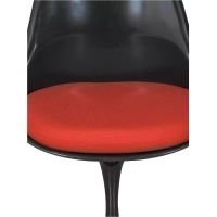 Stuhl Lotus Chair All Black mit Baumwollkissen FURNMOD - 4