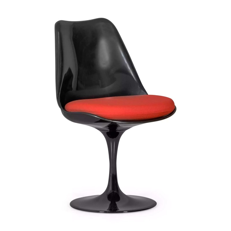 Silla Lotus Chair All Black con cojín de algodón FURNMOD - 1