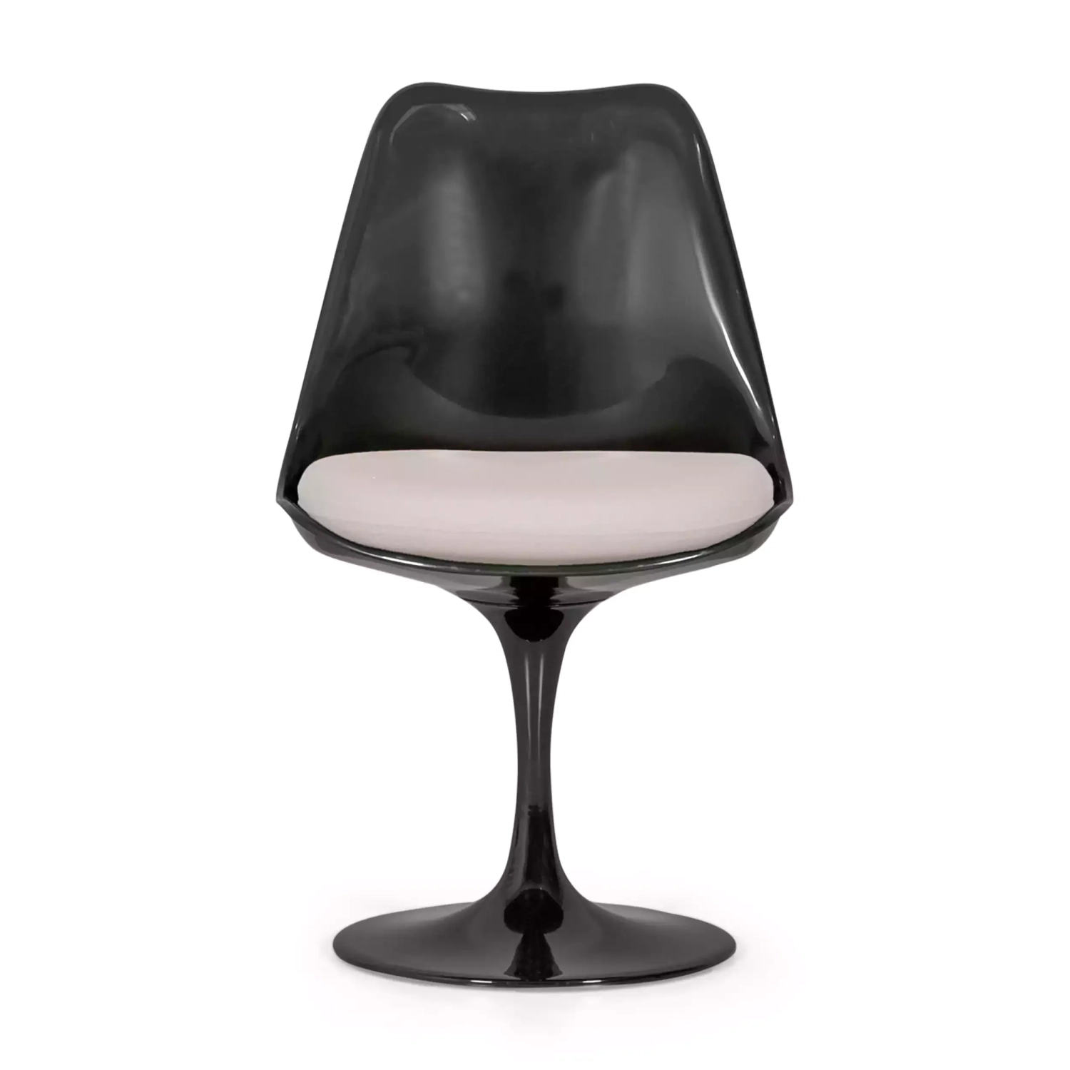 Krzesło Lotus All Black z bawełnianą poduszką FURNMOD - 26