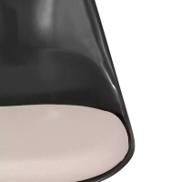 Krzesło Lotus All Black z bawełnianą poduszką FURNMOD - 27