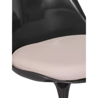 Krzesło Lotus All Black z bawełnianą poduszką FURNMOD - 25