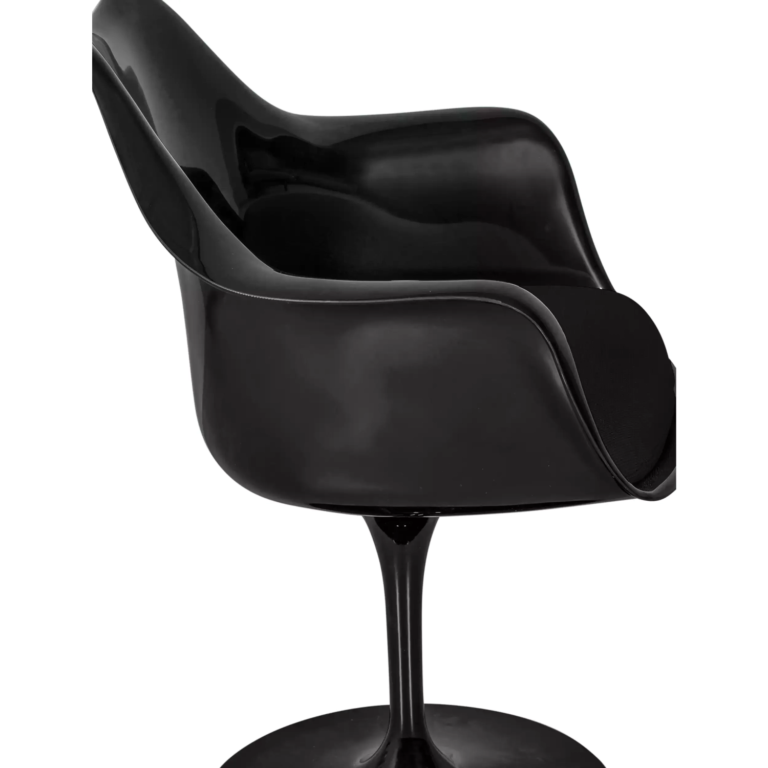 Sedia Lotus Arms All Black con cuscino in cotone FURNMOD - 7