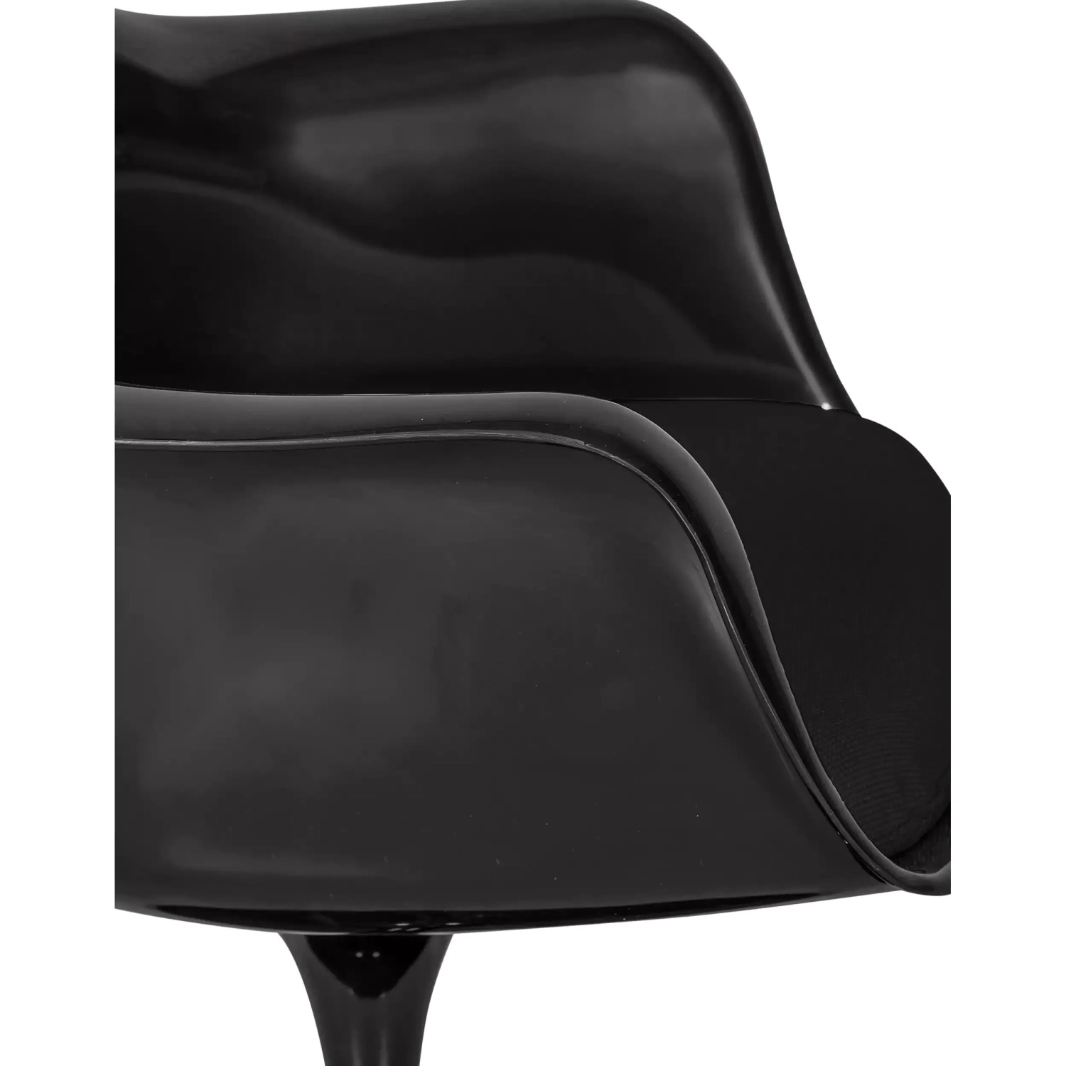 Sedia Lotus Arms All Black con cuscino in cotone FURNMOD - 8