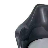 Stuhl Lotus Arms All Black mit Baumwollkissen FURNMOD - 12