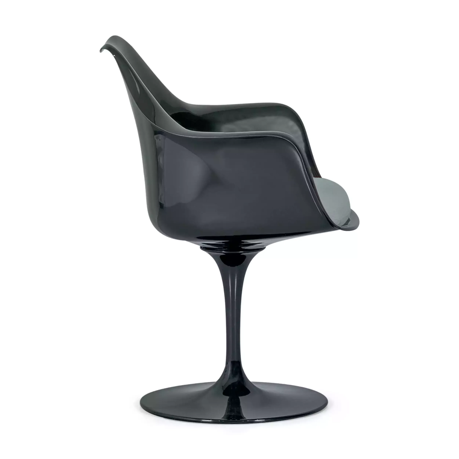 Lotus Arms All Black stol med bomullsdyna FURNMOD - 15