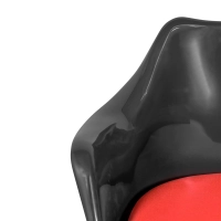 Sedia Lotus Arms All Black con cuscino in cotone FURNMOD - 21