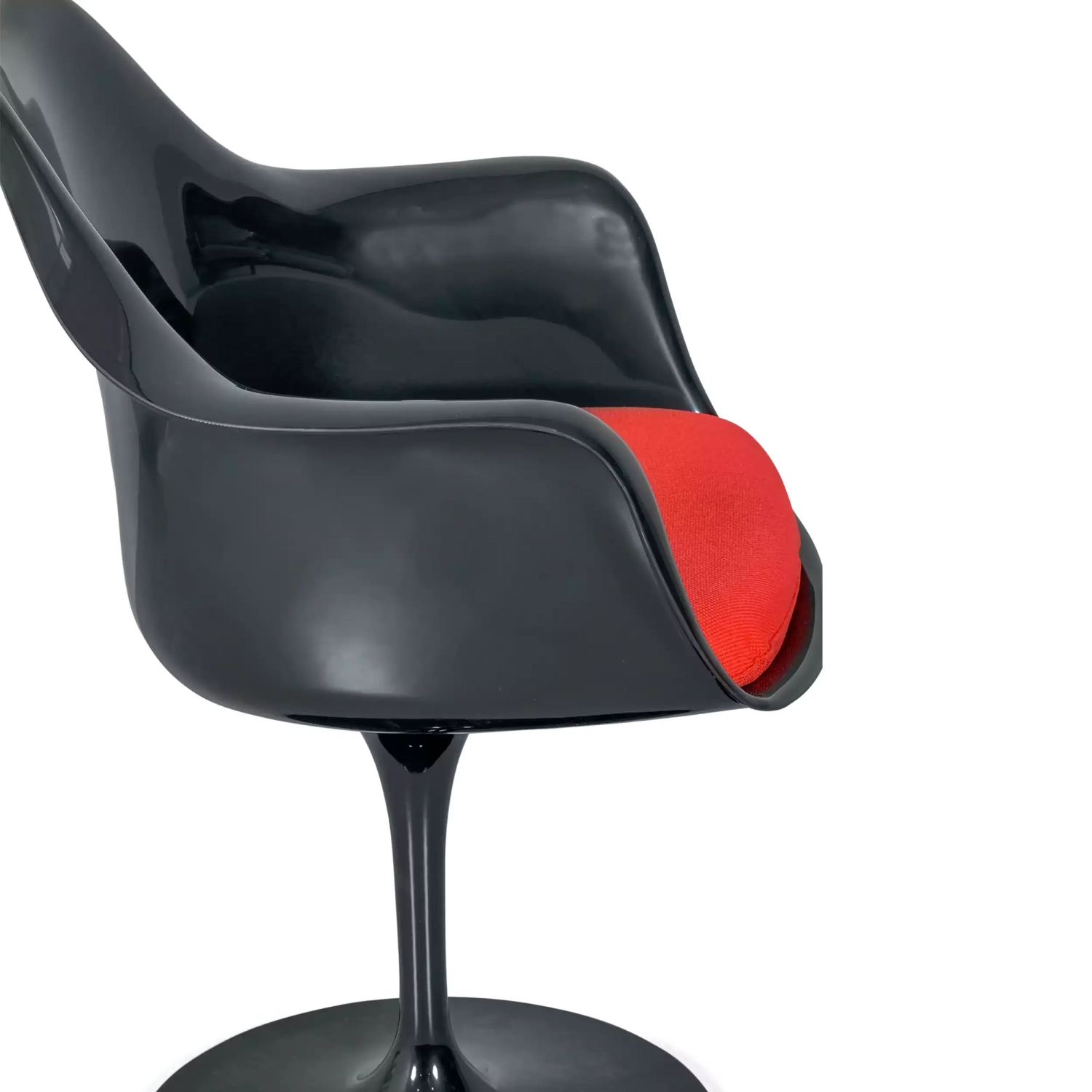 Lotus Arms All Black stoel met katoenen kussen FURNMOD - 28