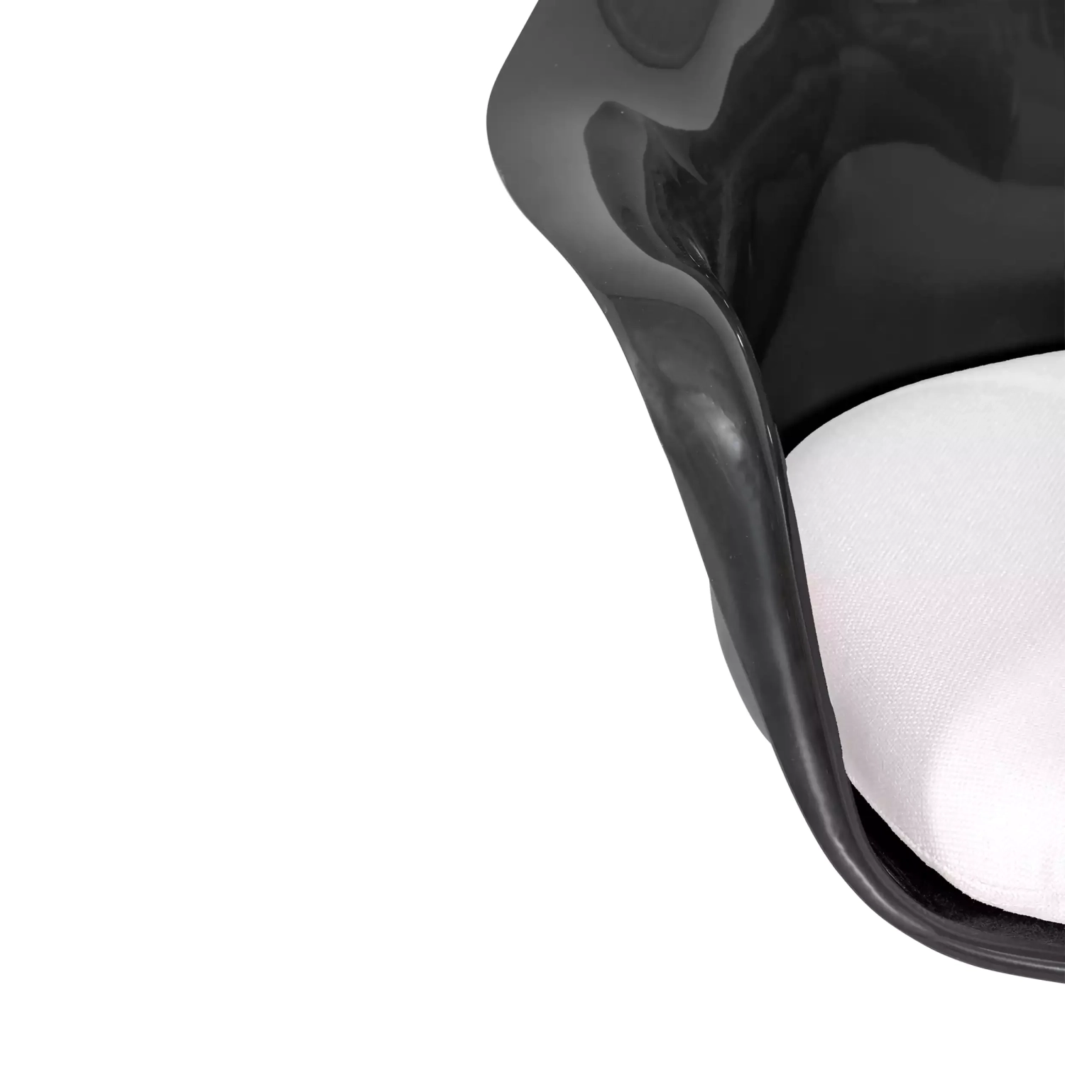 Sedia Lotus Arms All Black con cuscino in cotone FURNMOD - 36