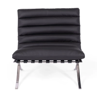 Designerski fotel tapicerowany skórą syntetyczną - Madryt Nest Dream - 3