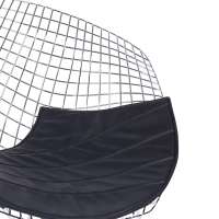 Cadeirão de design em aço cromado Diamond FURNMOD - 5