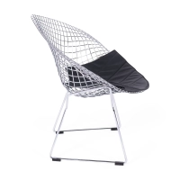 Diamond Design nojatuoli kromattua terästä FURNMOD - 7