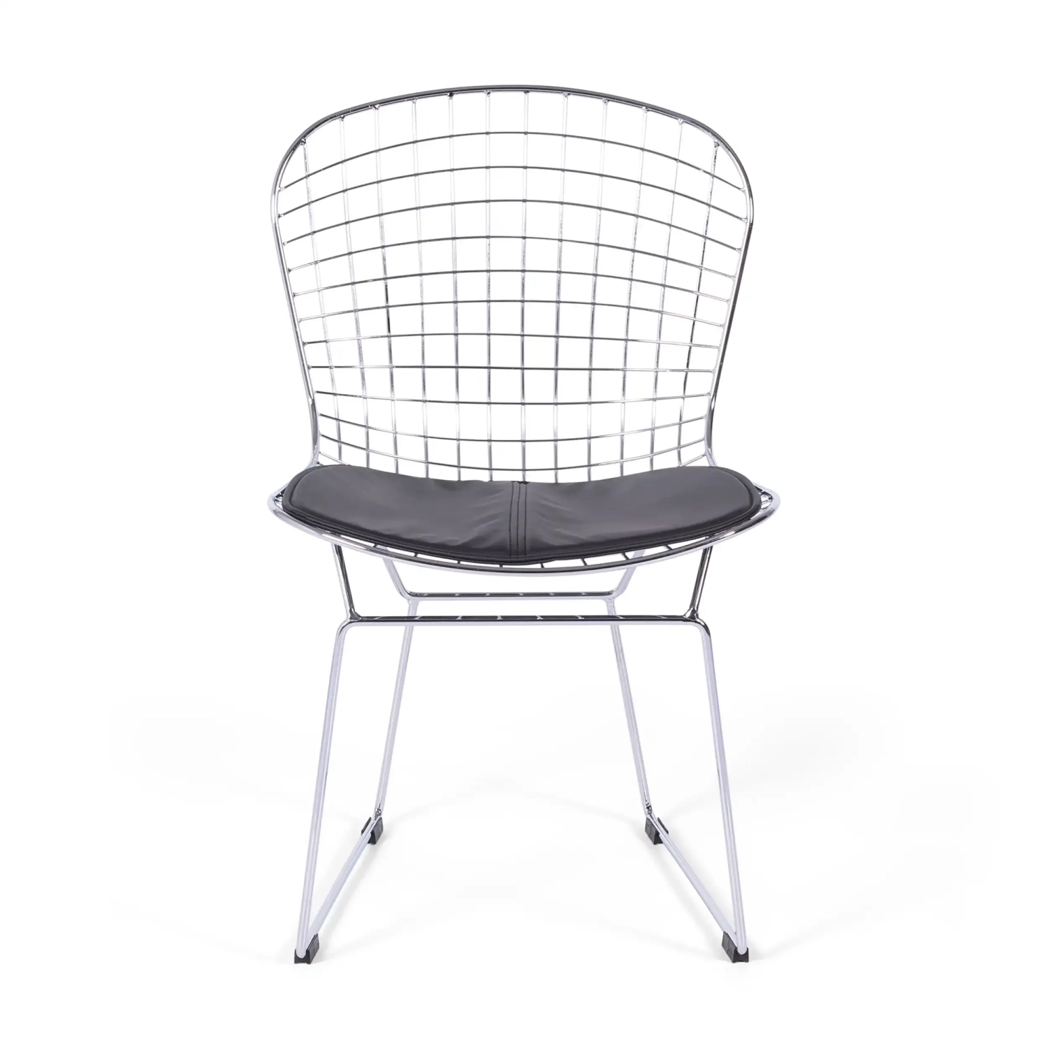 Berta chromed steel dining chair Berta FURNMOD - 3