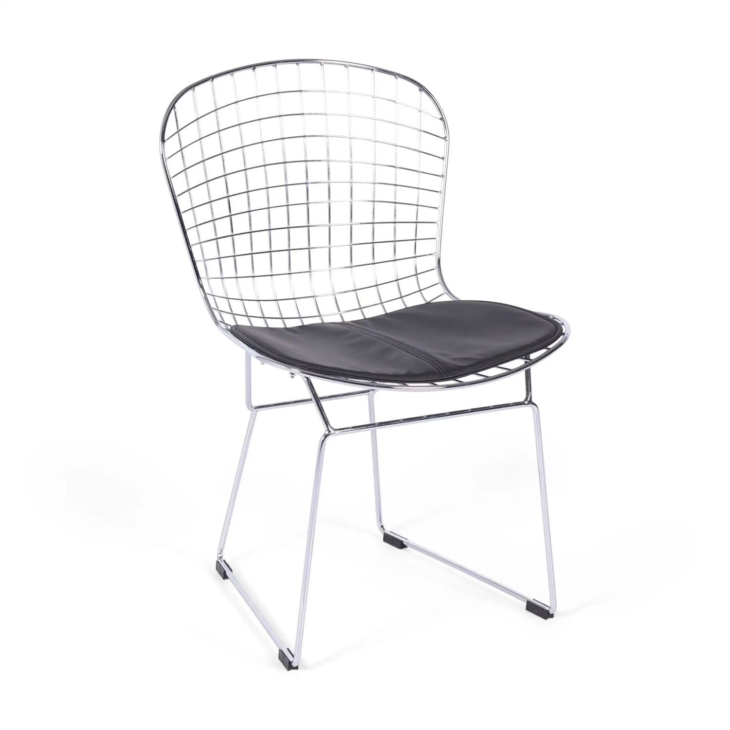 Berta chromed steel dining chair Berta FURNMOD - 1
