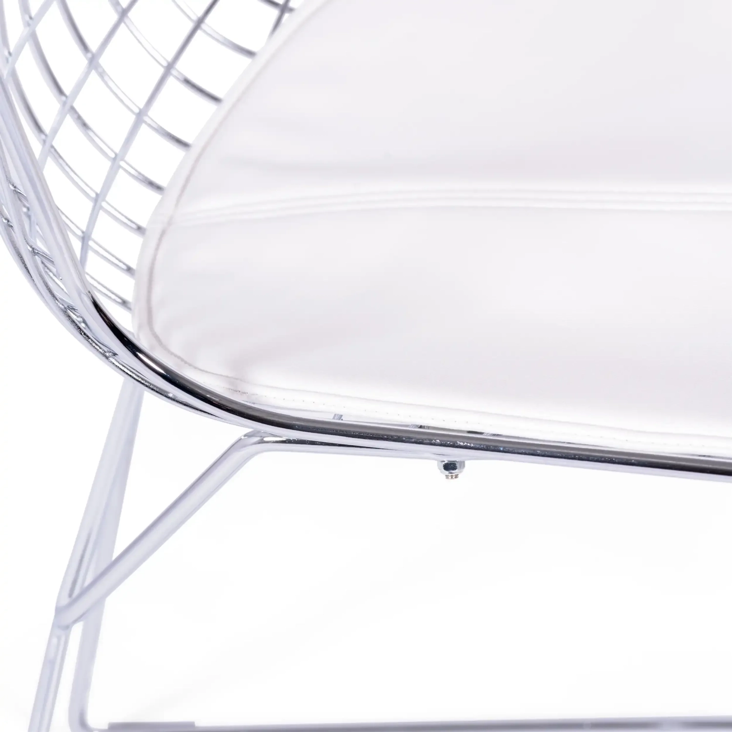 Chaise de salle à manger en acier chromé Berta FURNMOD - 11