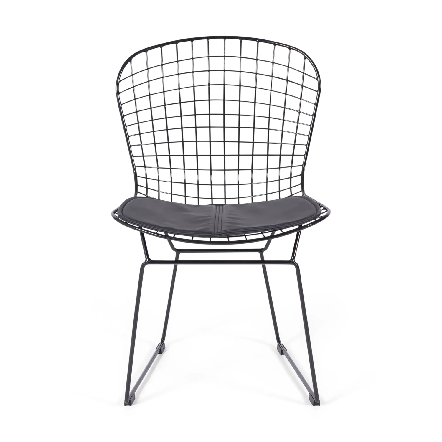 Berta black steel dining chair Berta FURNMOD - 3