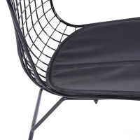 Silla de comedor en acero negro Berta FURNMOD - 2