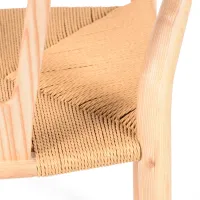 Silla Wish CH24 Artesanal de Madera de Fresno FURNMOD - 11