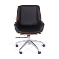 Bürostuhl aus italienischem Leder und Walnussholz Nordic Nest Dream - 3