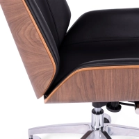 Sedia da ufficio in pelle italiana e legno di noce Nordic Nest Dream - 7