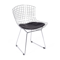 Replika židle Bertoia "High Quality" z chromované oceli od slavného designéra Hanse J. Wegnera