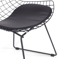 Replika Bertoia stol i svart stål - Metallstolar - MuebleDesign