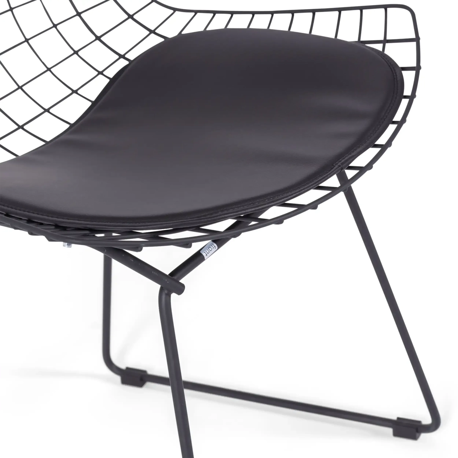 Replika židle Bertoia v černé oceli - kovové židle - MuebleDesign