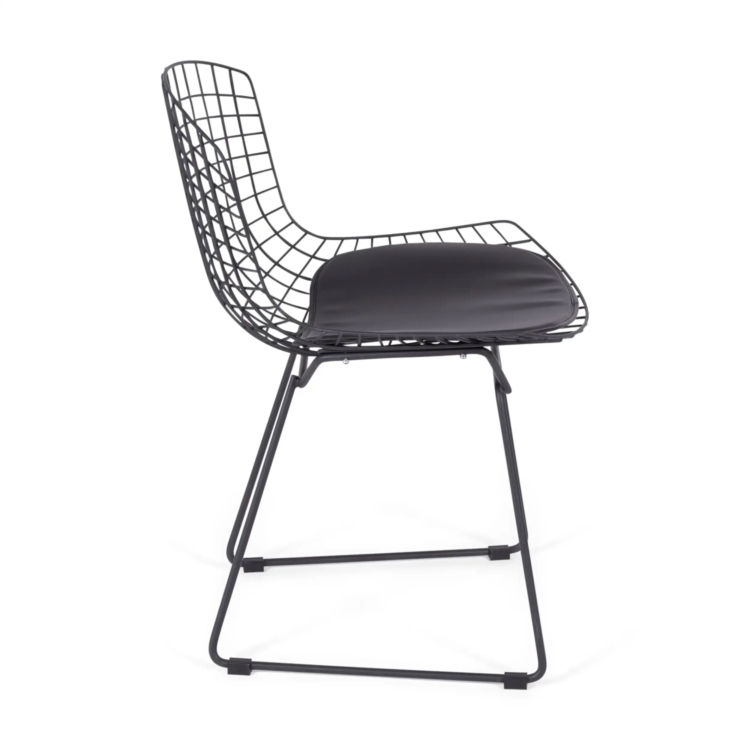 Bertoia Chair in Black Steel Replica - Metal Chairs - Mueble Design