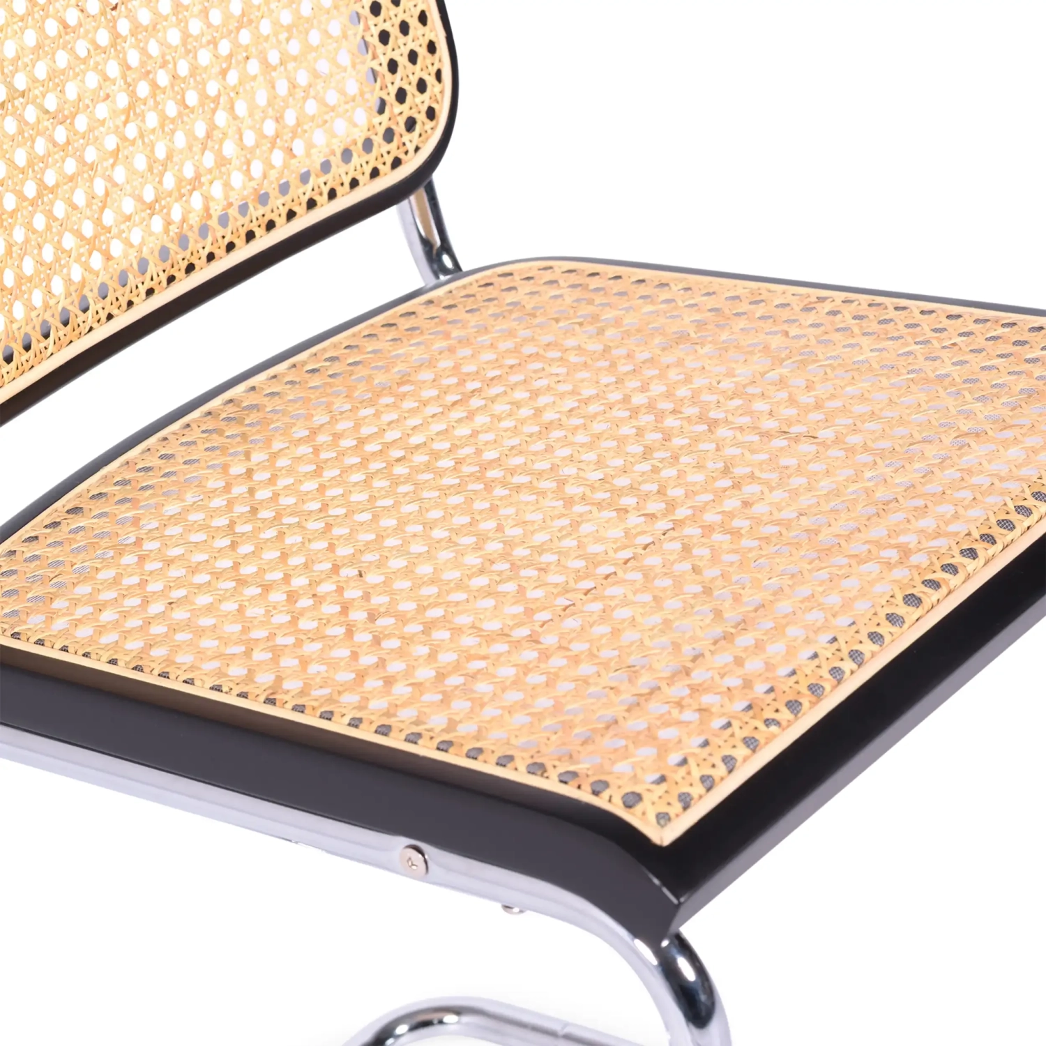 Silla Cesca económica en acero, haya y ratán 🪑  | Mueble Design