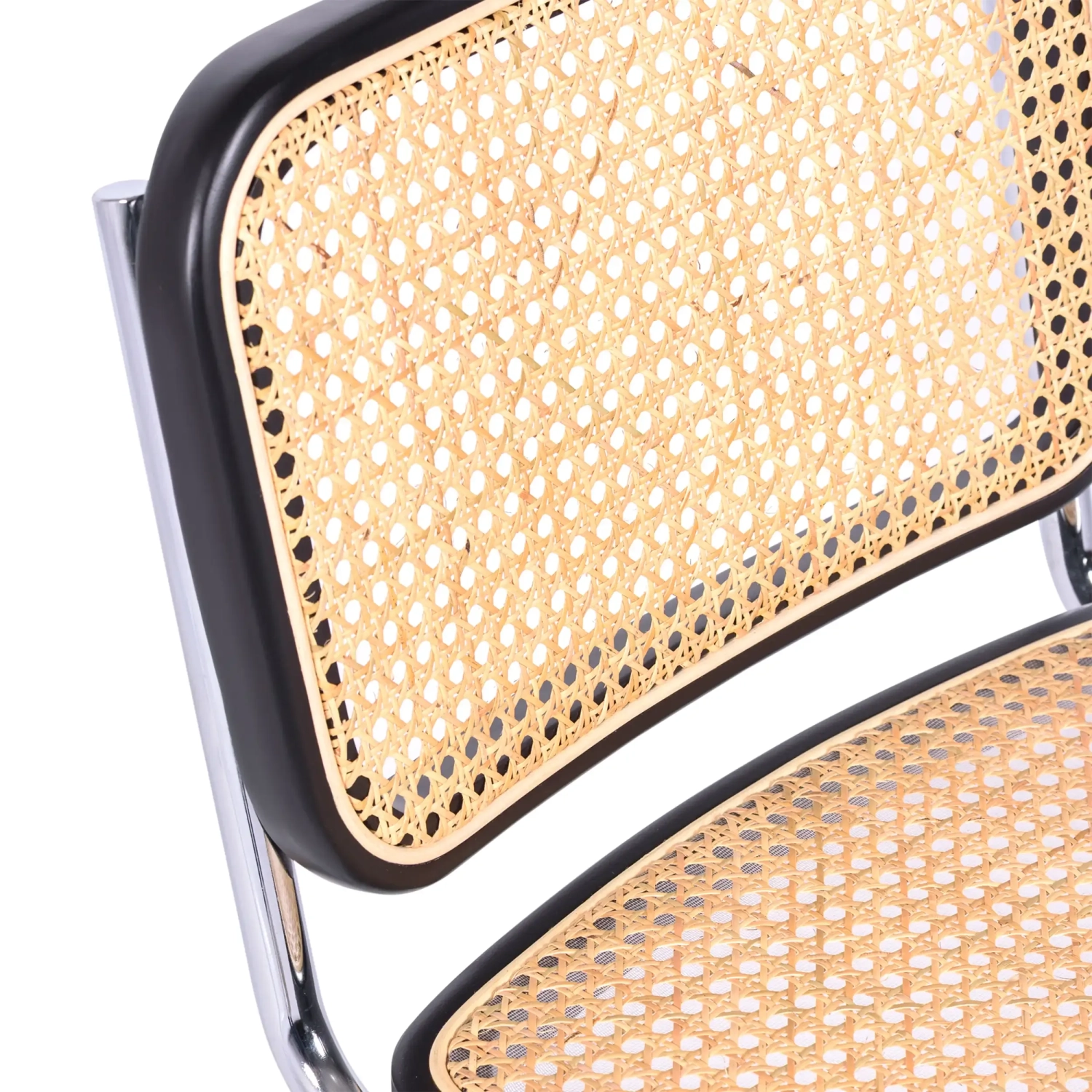 Silla Cesca económica en acero, haya y ratán 🪑  | Mueble Design