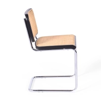 Silla Cesca económica en acero, haya y ratán 🪑  | Mueble Design