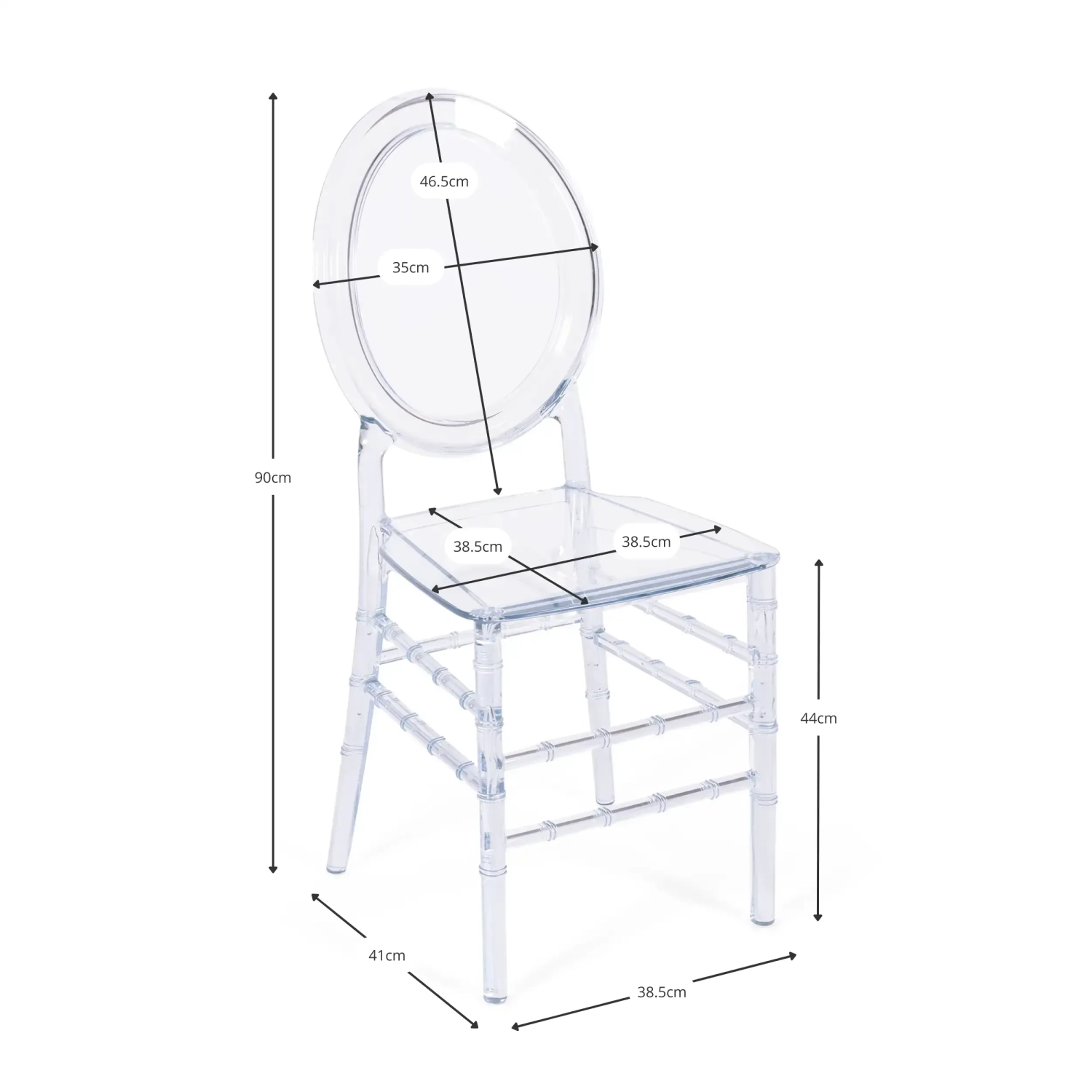 Transparent Chairs Isabelle Ghost - Plastic chairs - Mueble Design