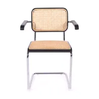 Cesca stoel met armleuningen - Rotan stoelen - Mobelarium