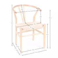 Inspiratie Wishbone CH24 Stoel - Houten Stoelen - Scandinavische Stijl