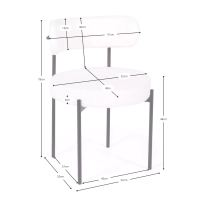 Cadeira Lenine estofada em veludo - design elegante e moderno 🪑