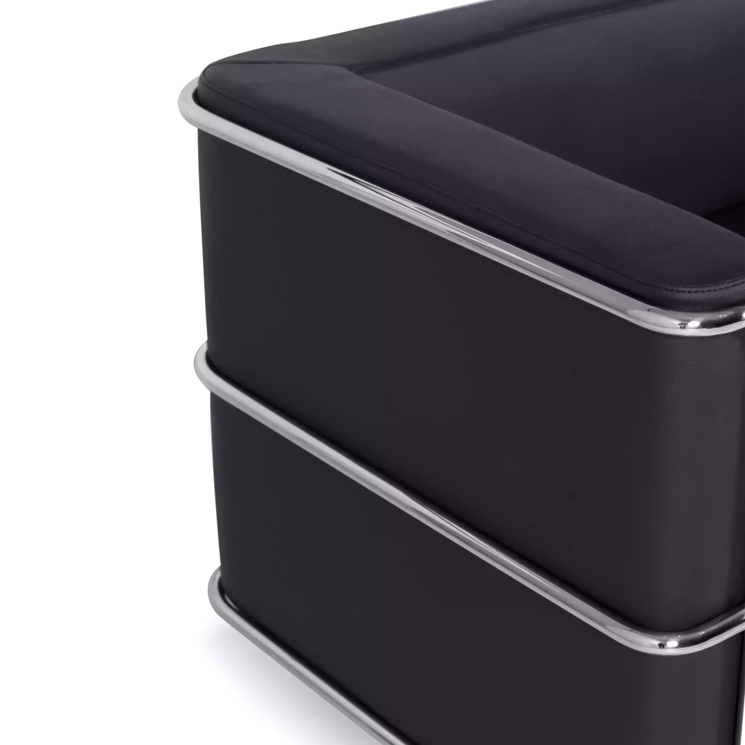 Canapé 2 places Torino en éco-cuir et acier chromé 🛋️ - Meubles Concept