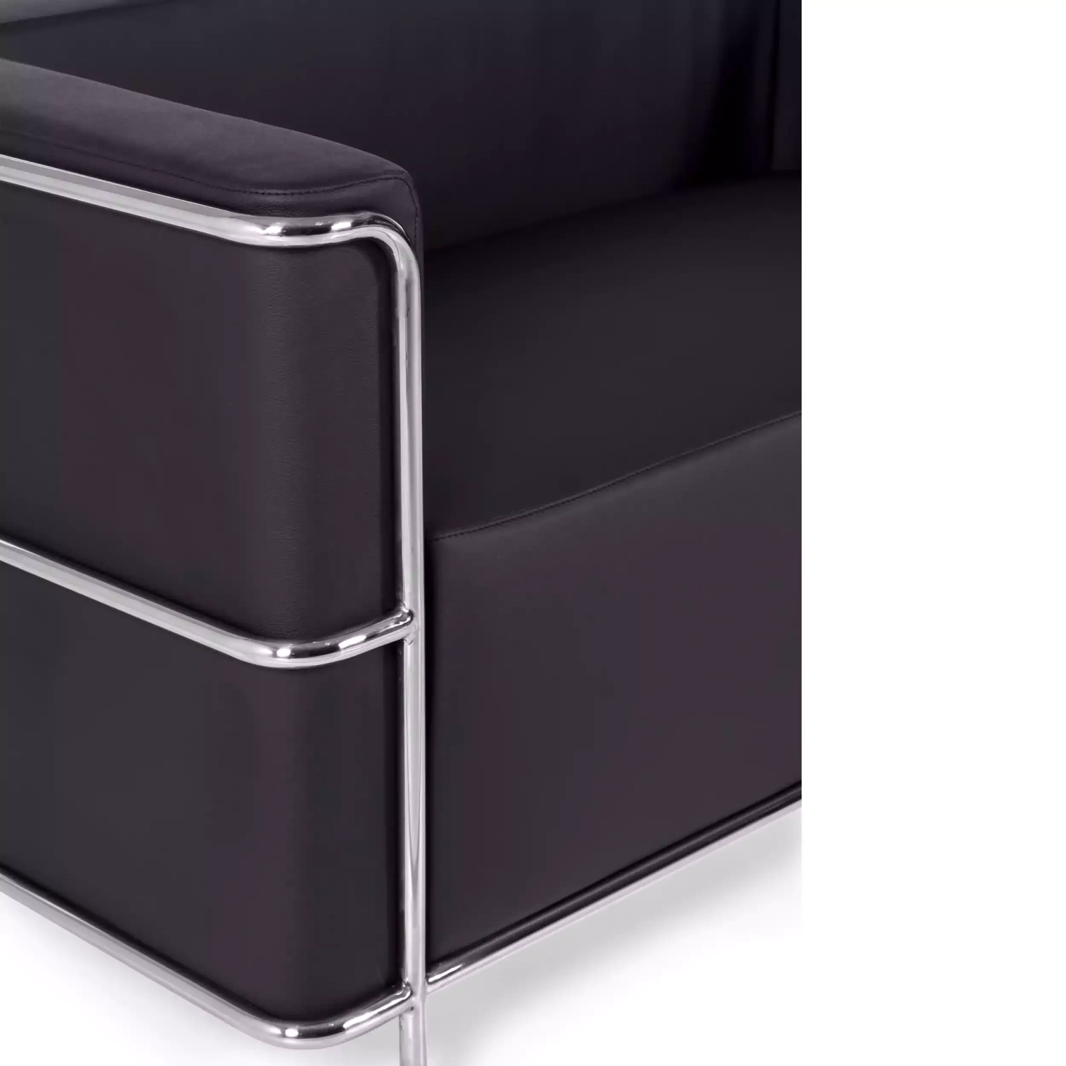 Canapé 2 places Torino en éco-cuir et acier chromé 🛋️ - Meubles Concept