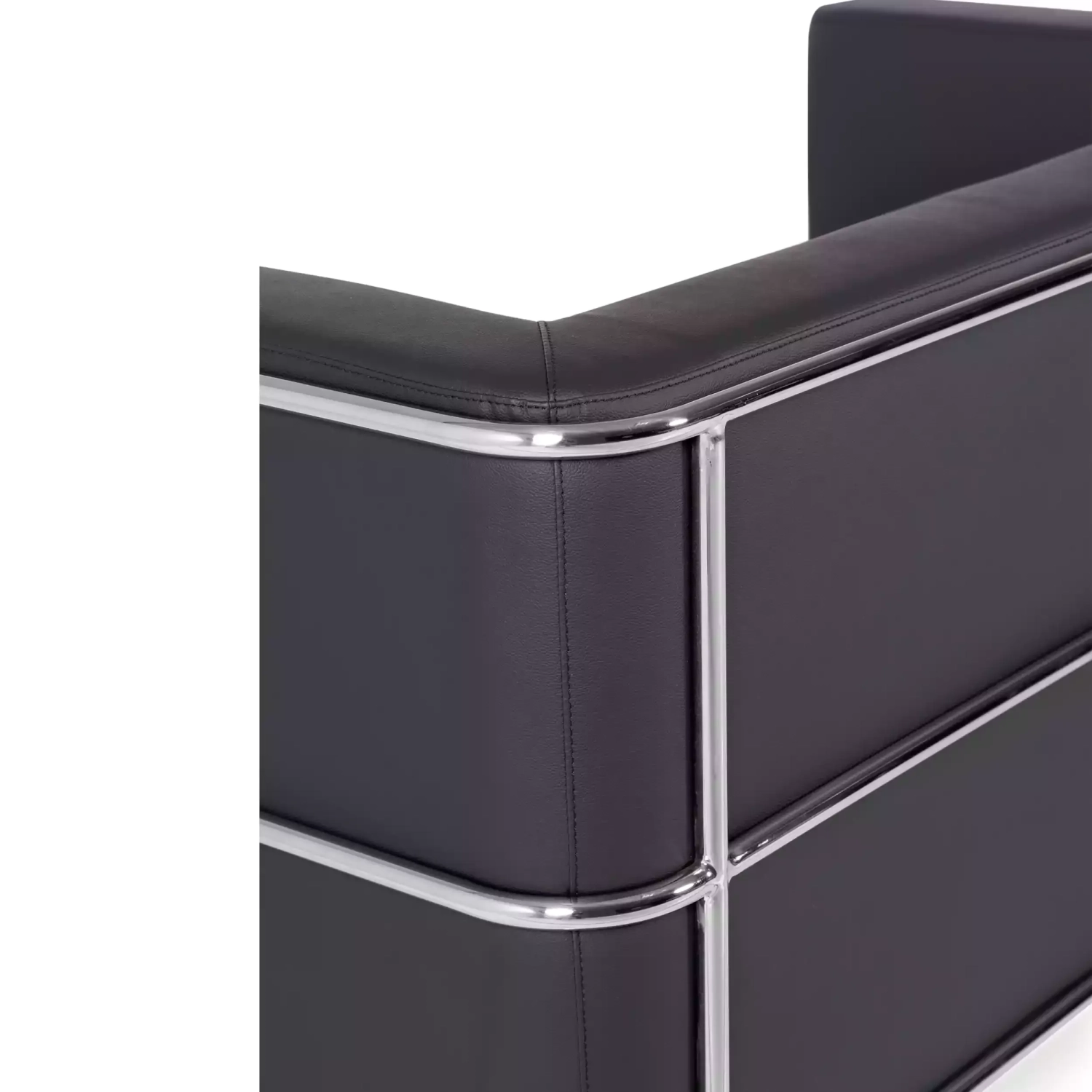 Torino 2-istuttava sohva eko-nahkaa ja kromattua terästä 🛋️ - Mobelarium