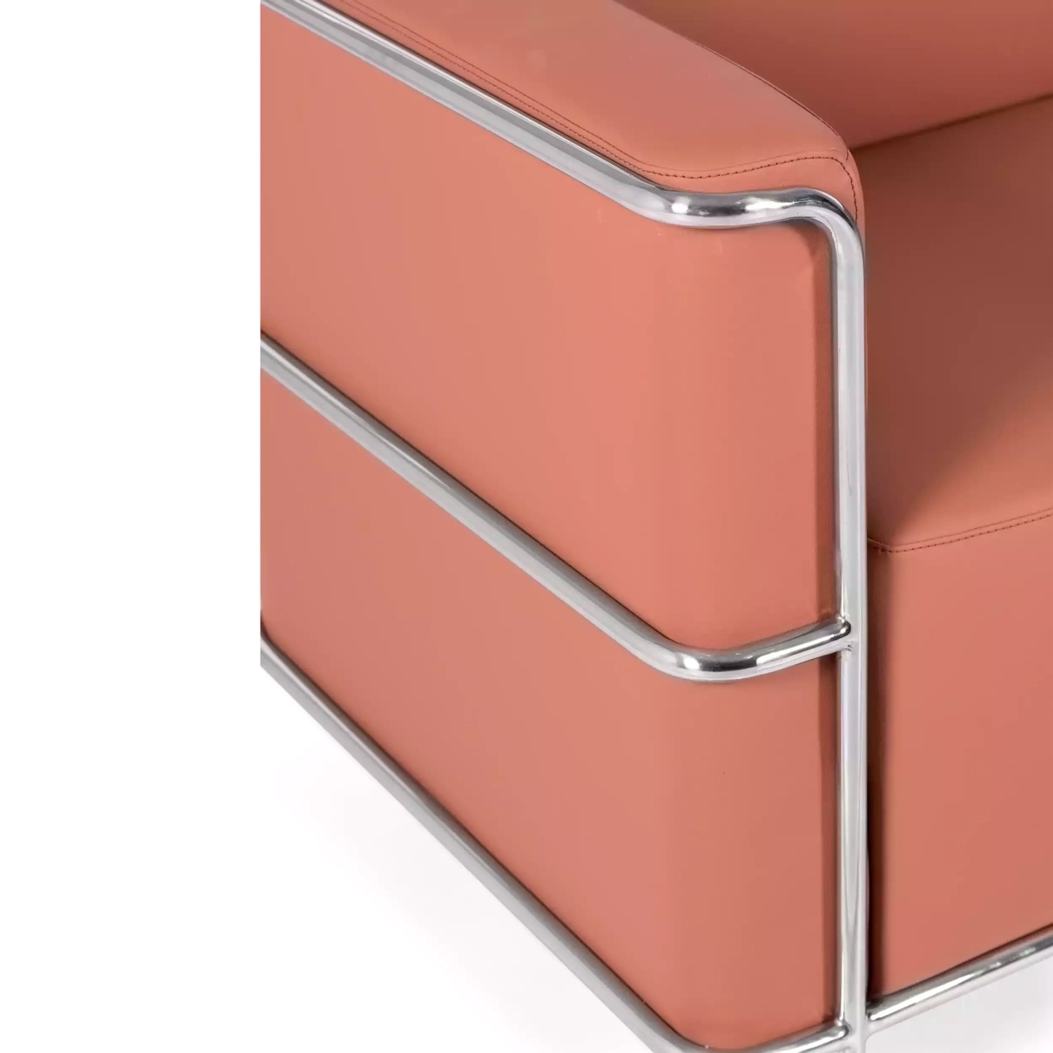 Sofá Torino 2 plazas en polipiel y acero cromado 🛋️ - Mueble Design