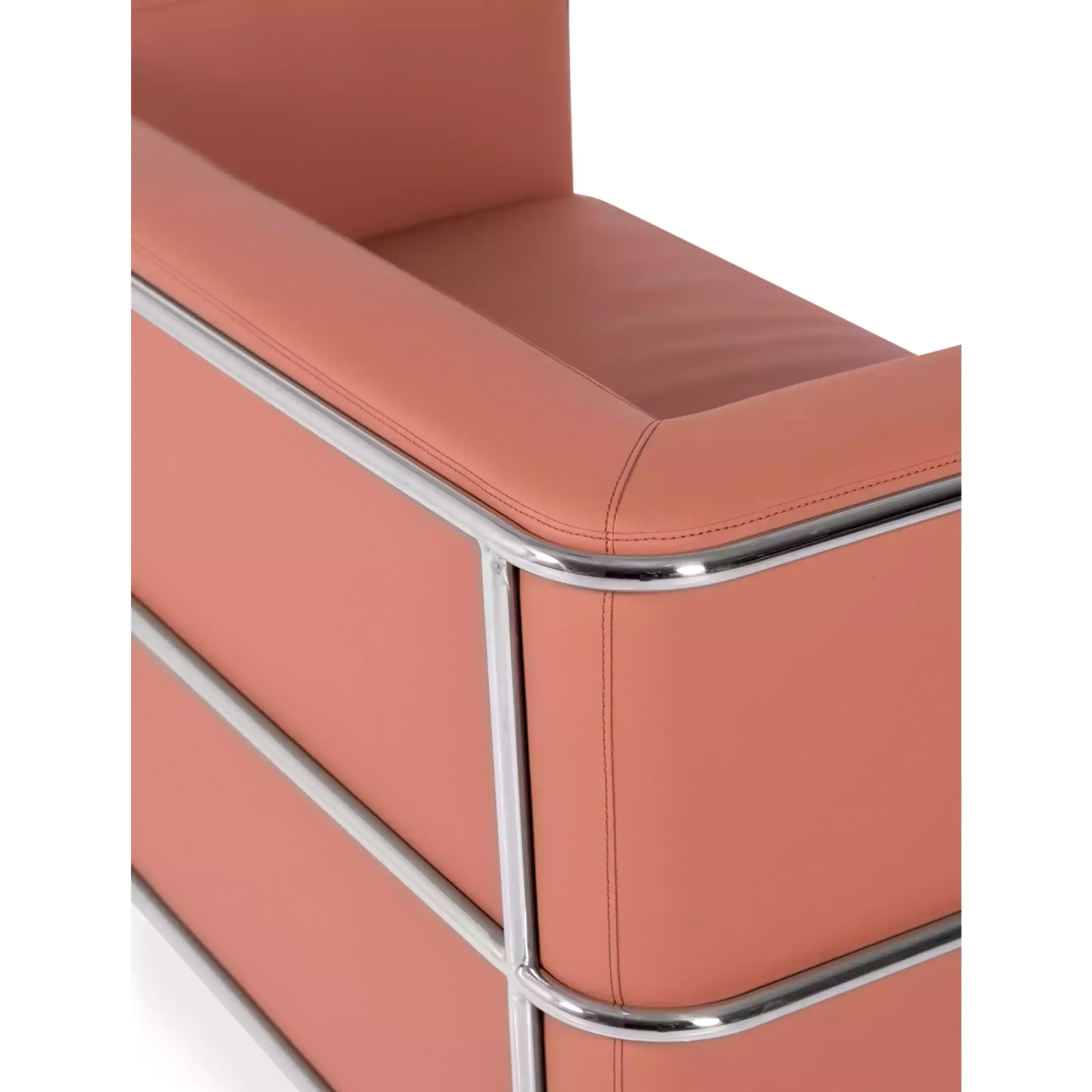 Canapé 2 places Torino en éco-cuir et acier chromé 🛋️ - Meubles Concept