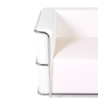 Divano Torino a 2 posti in ecopelle e acciaio cromato 🛋️ - Mobilie Design