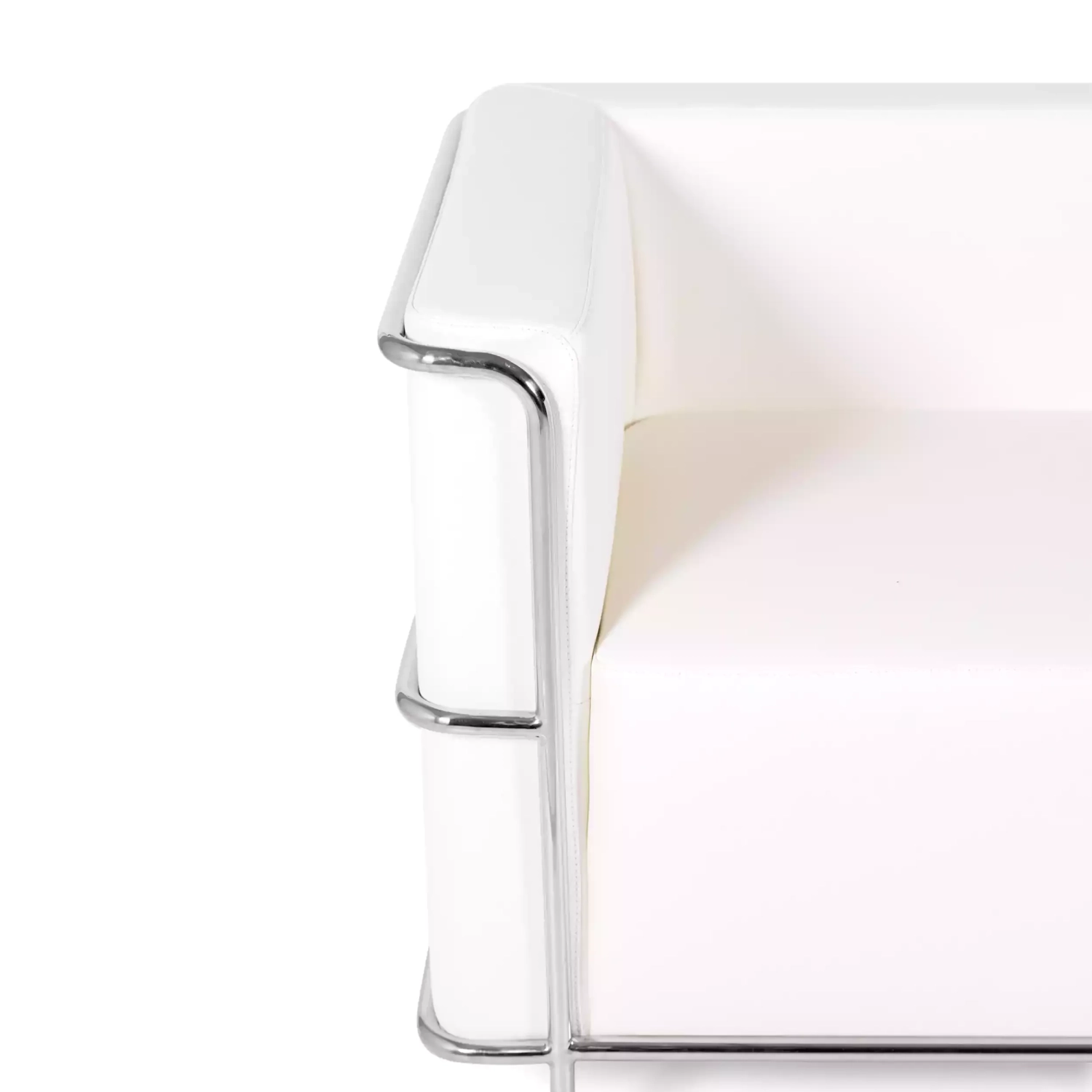Divano Torino a 2 posti in ecopelle e acciaio cromato 🛋️ - Mobilie Design