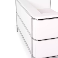 Torino 2-zitsbank van ecoleder en verchroomd staal 🛋️ - Mobelarium